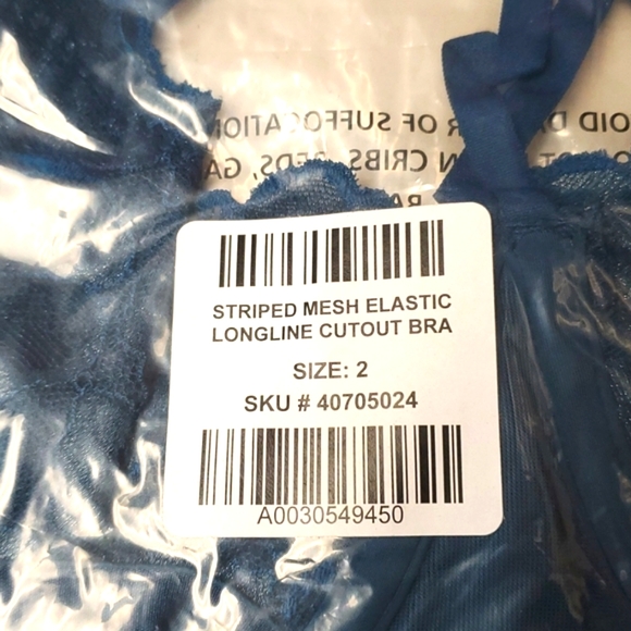 ❤️NWT VINTAGE TORRID BRALETTE - BACK CLOSURE MESH BRA - STRAPPY LONGLINE - Picture 5 of 9